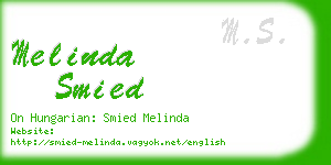 melinda smied business card